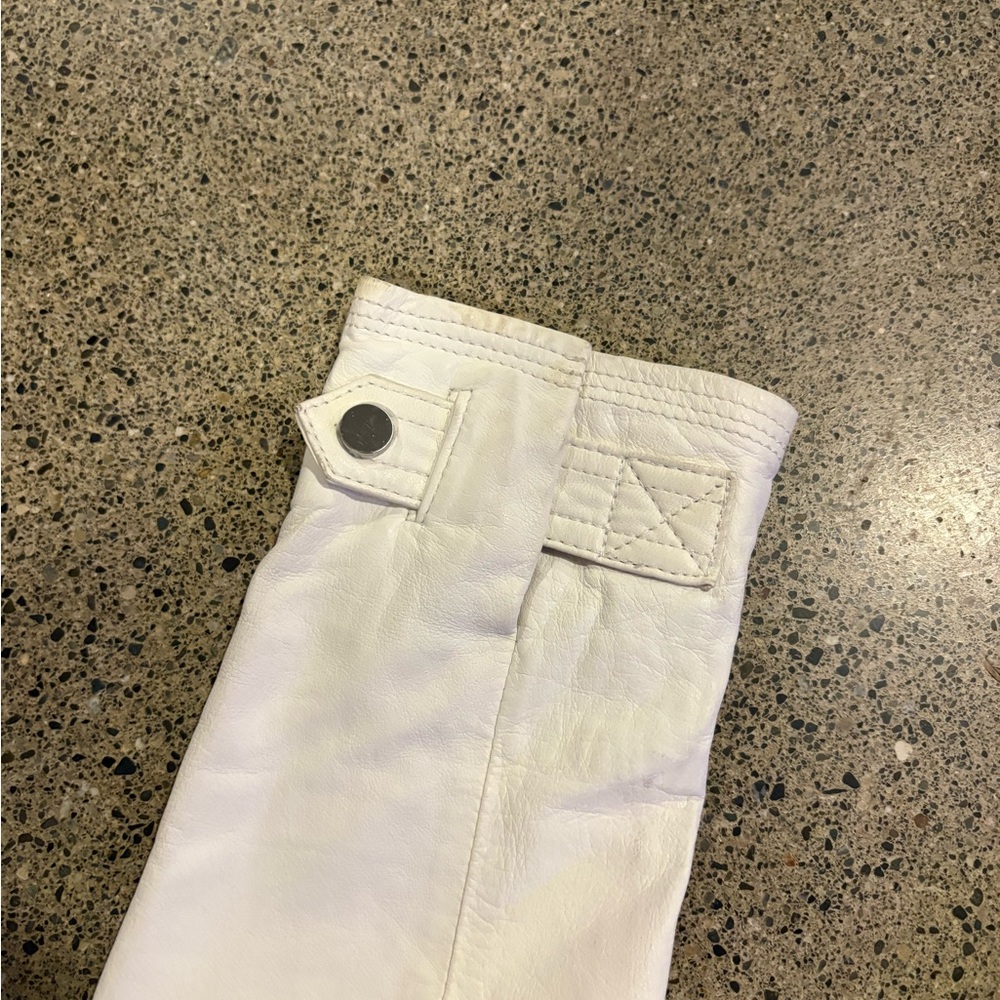 Joie White Leather Jacket - Picture 4 of 7